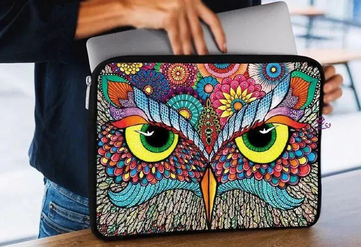 Laptop Sleeve-Canvas- Owl - WE PRINT