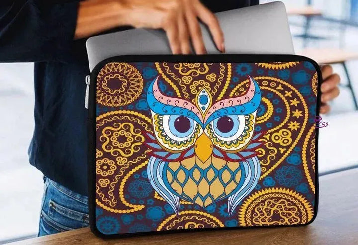 Laptop Sleeve-Canvas- Owl - WE PRINT