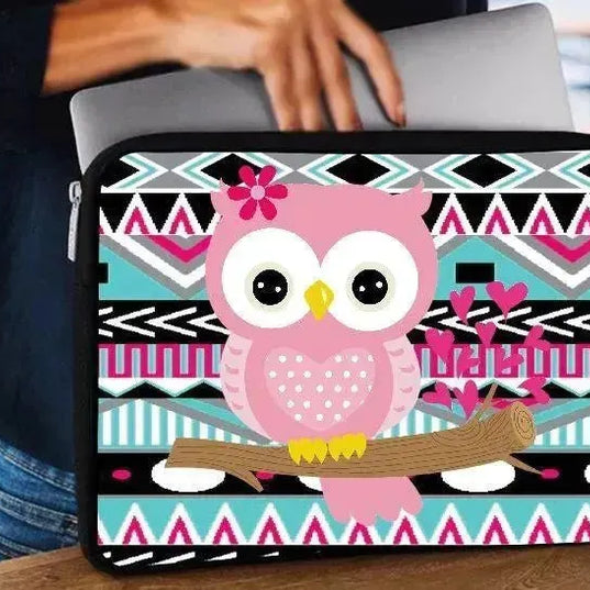 Laptop Sleeve-Canvas- Owl - WE PRINT