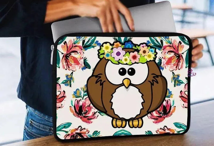 Laptop Sleeve-Canvas- Owl - WE PRINT