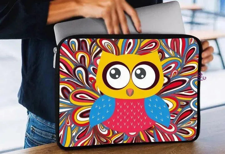 Laptop Sleeve-Canvas- Owl - WE PRINT