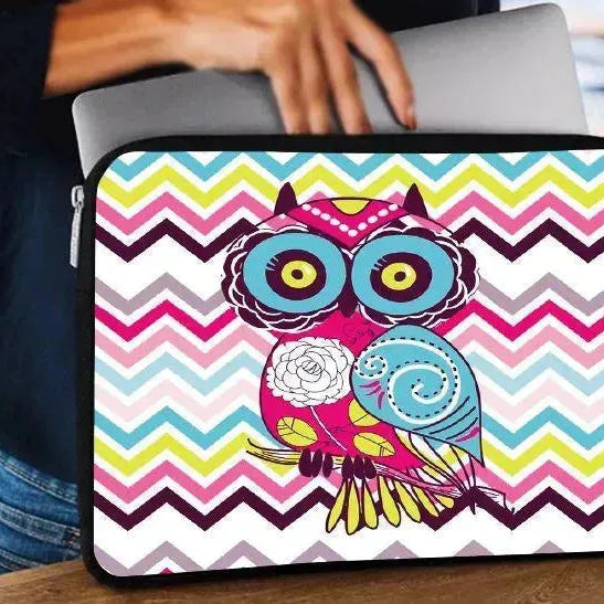 Laptop Sleeve-Canvas- Owl - WE PRINT