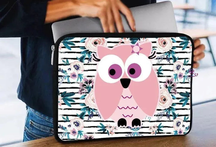 Laptop Sleeve-Canvas- Owl - WE PRINT