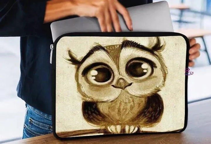 Laptop Sleeve-Canvas- Owl - WE PRINT