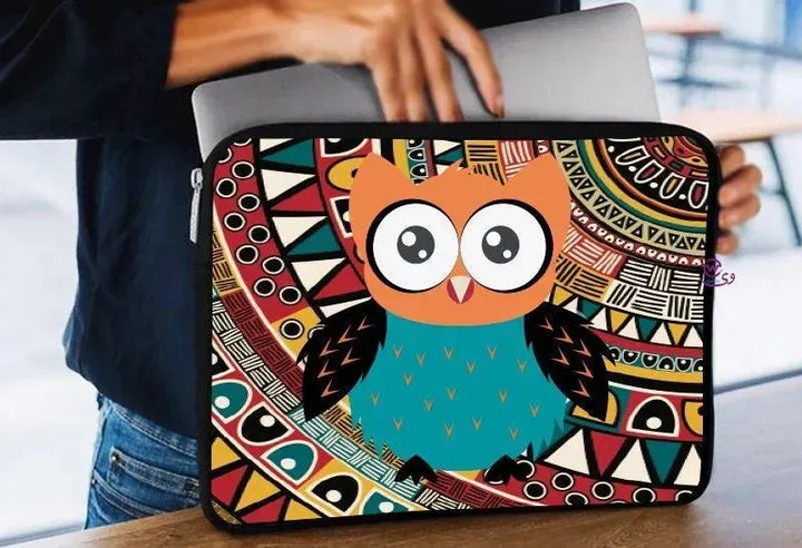 Laptop Sleeve-Canvas- Owl - WE PRINT