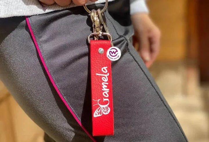 Leather Keychain - Names-B - WE PRINT