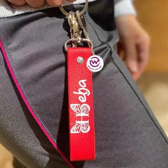 Leather Keychain - Names-B - WE PRINT