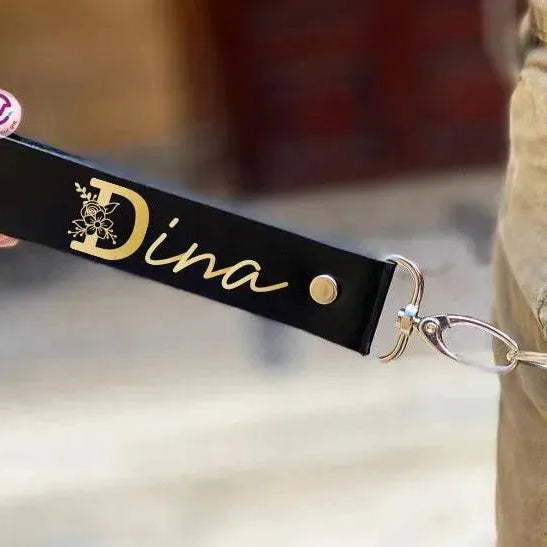 Leather Keychain - Names-C - WE PRINT