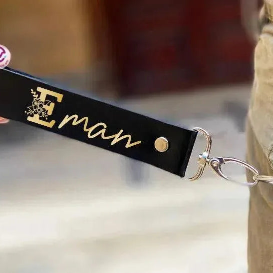 Leather Keychain - Names-C - WE PRINT