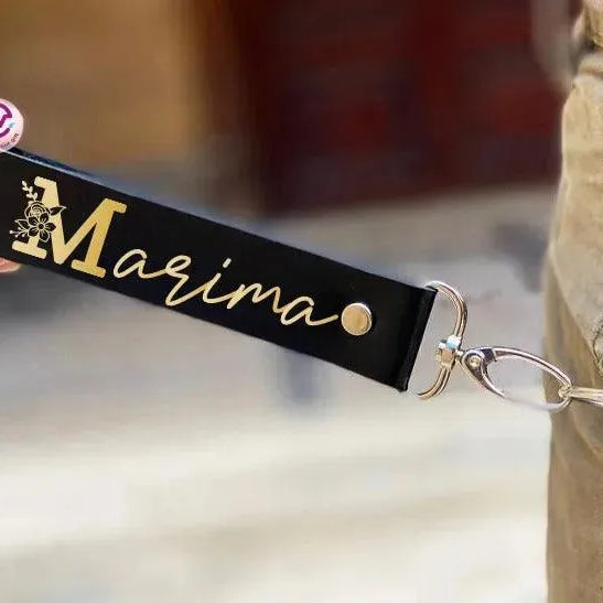 Leather Keychain - Names-C - WE PRINT