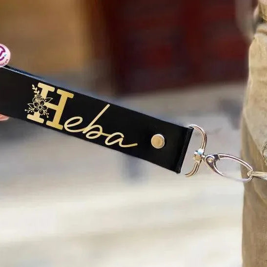 Leather Keychain - Names-C - WE PRINT