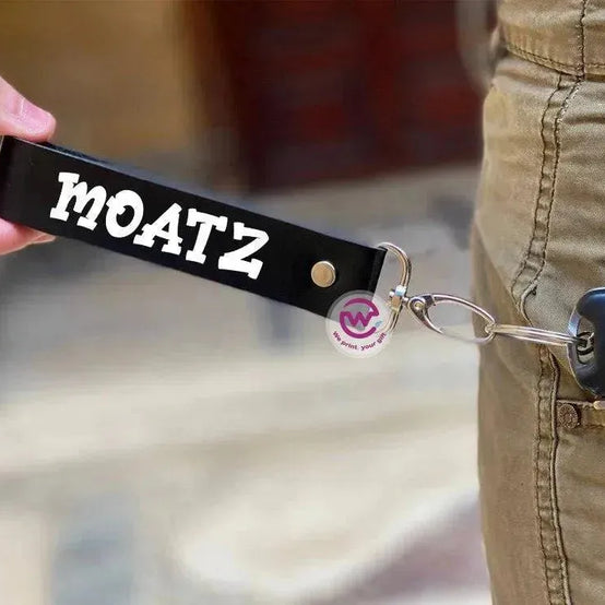 Leather Keychain - Names-D - WE PRINT