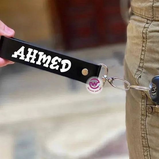 Leather Keychain - Names-D - WE PRINT