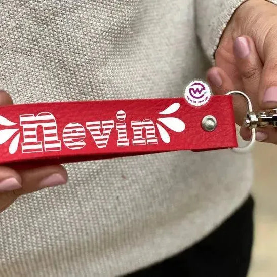 Leather Keychain - Names-E - WE PRINT