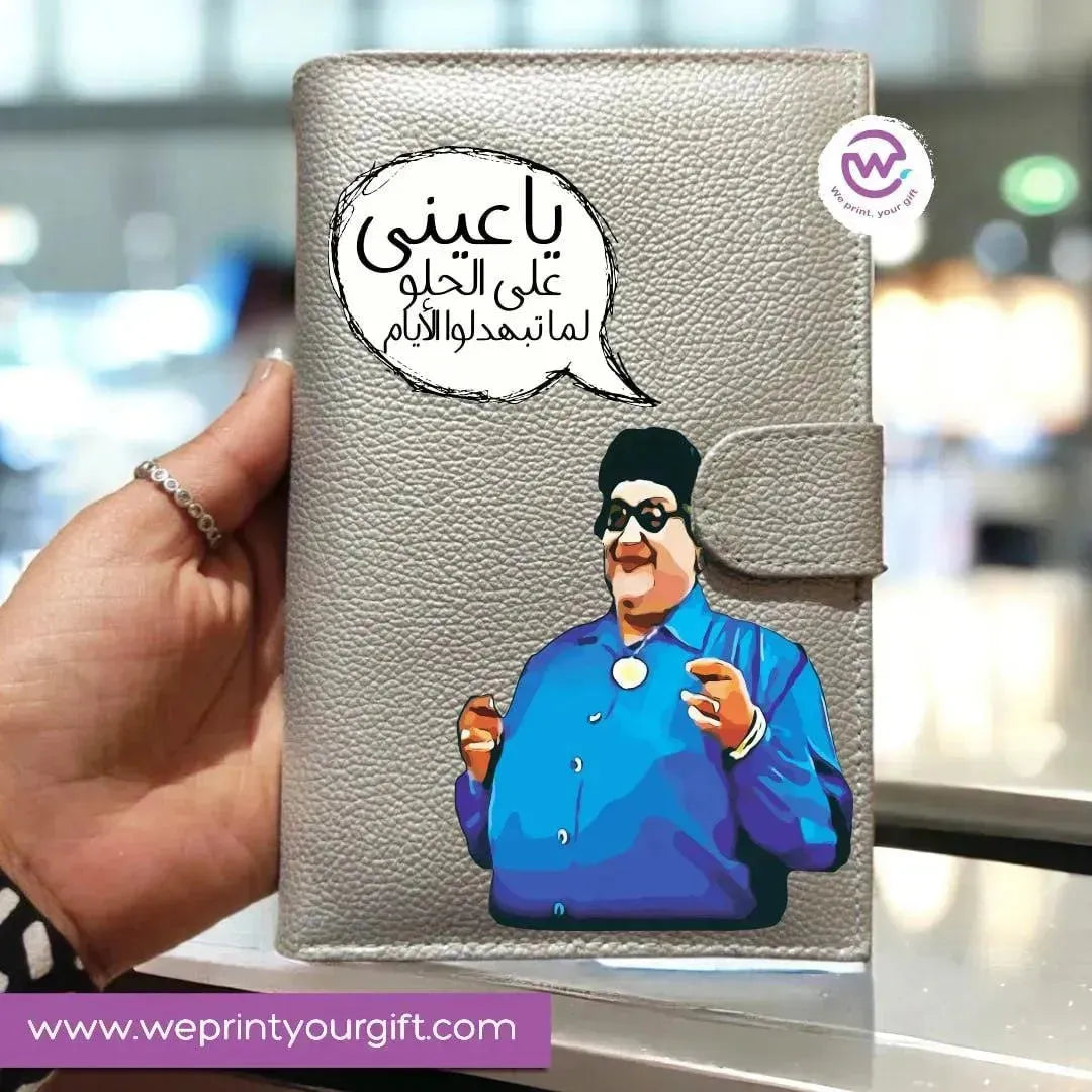 Leather wallet- Comic - WE PRINT