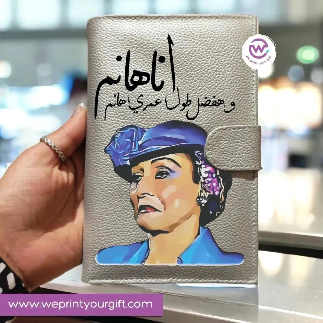 Leather wallet- Comic - WE PRINT