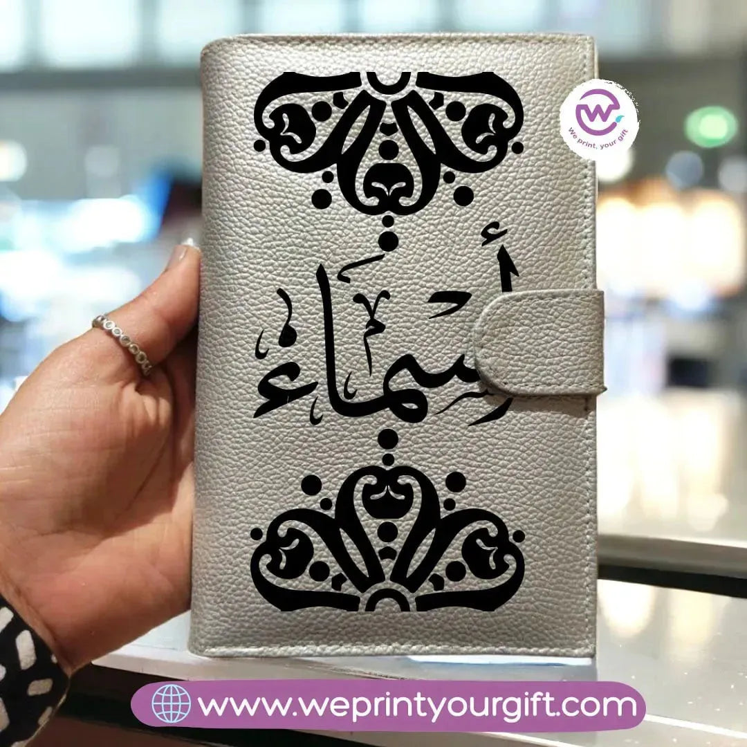 Leather Wallet for Women-Arabic Names - WE PRINT