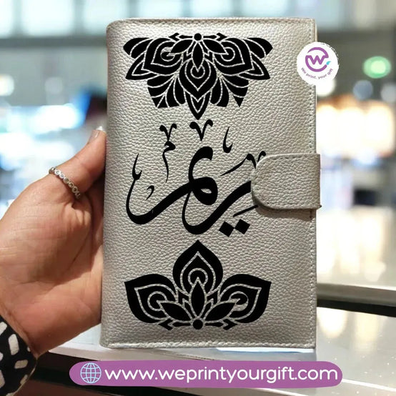 Leather Wallet for Women-Arabic Names - WE PRINT