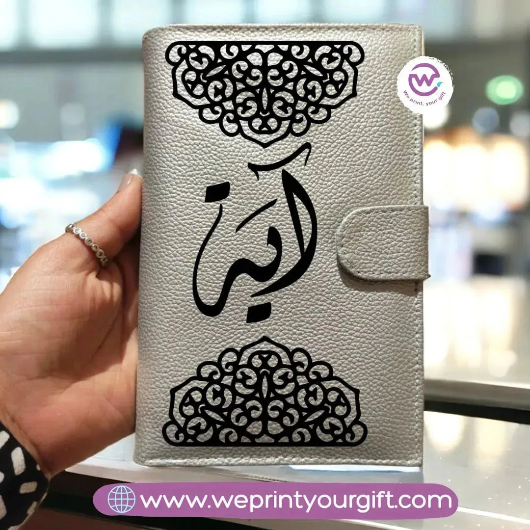 Leather Wallet for Women-Arabic Names - WE PRINT