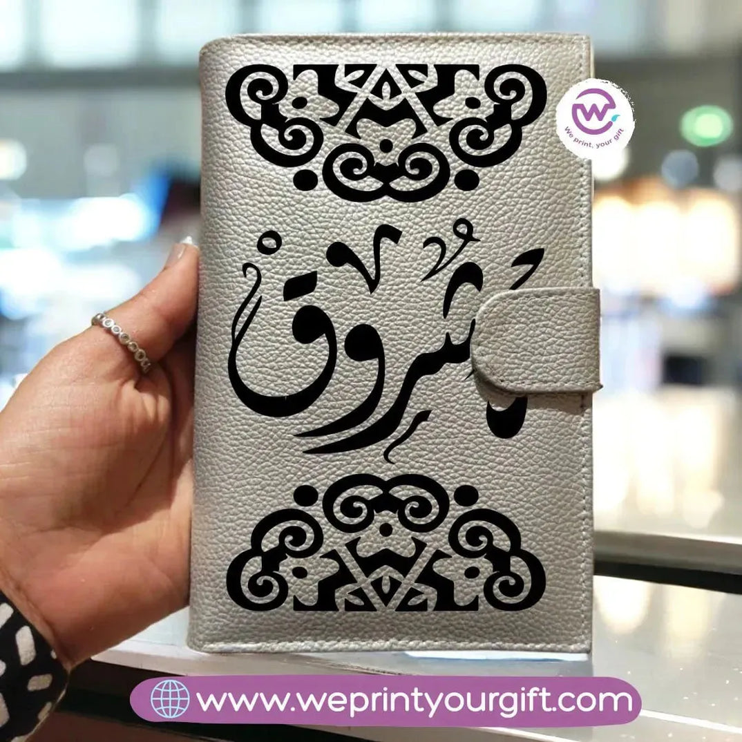 Leather Wallet for Women-Arabic Names - WE PRINT