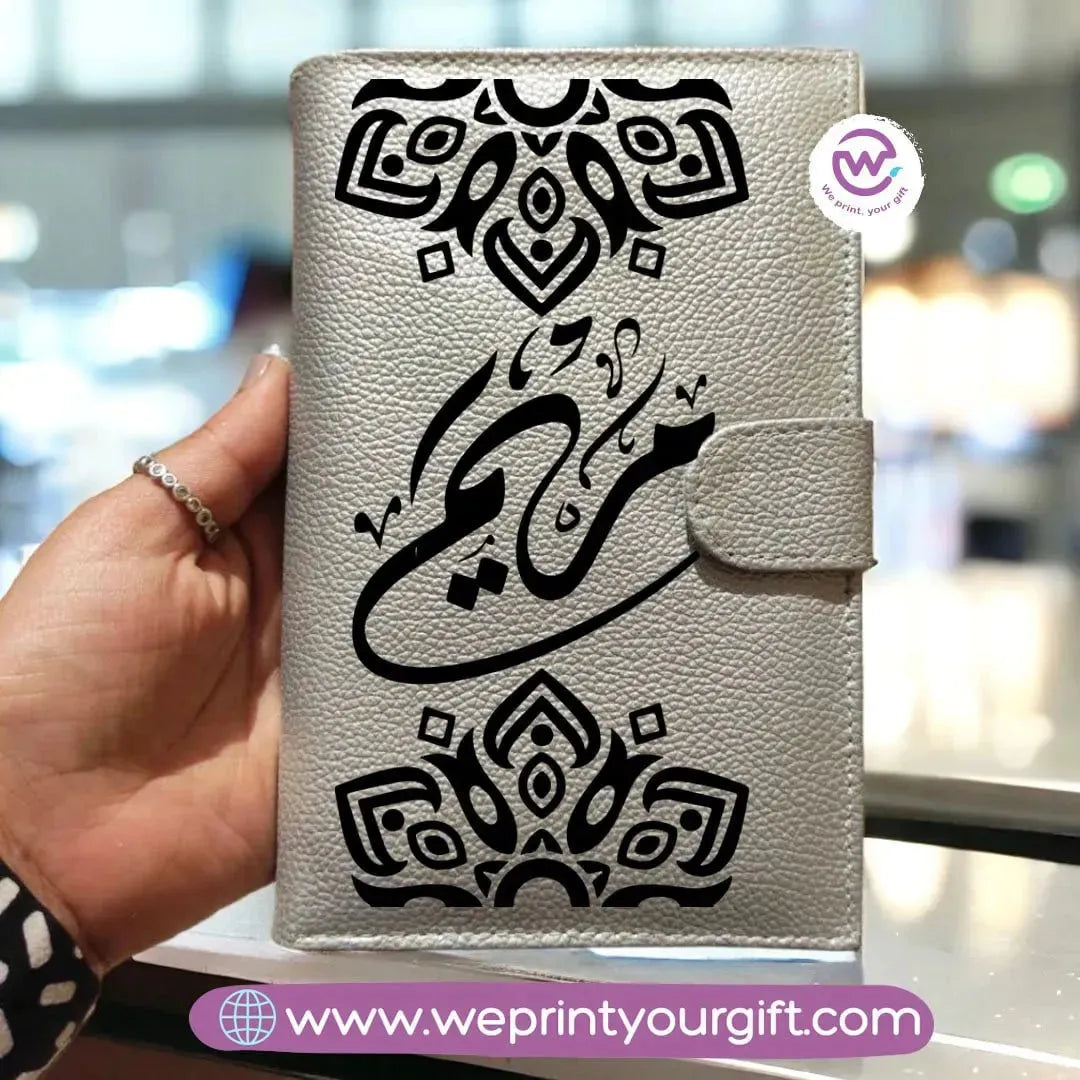 Leather Wallet for Women-Arabic Names - WE PRINT