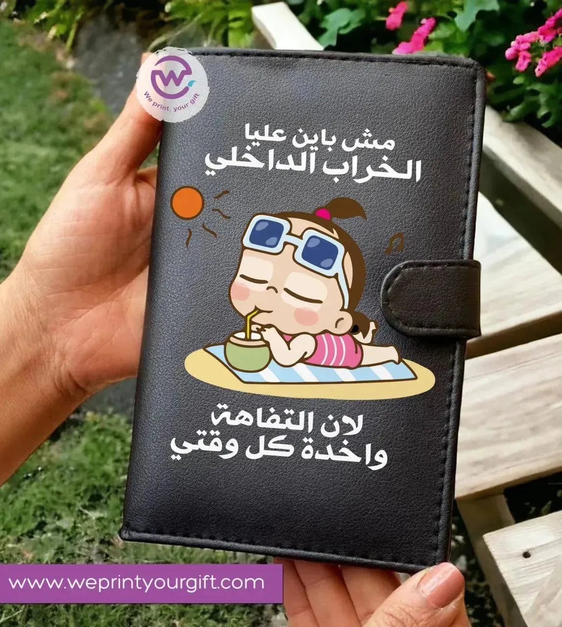 Leather wallet for women - Comics A - WE PRINT