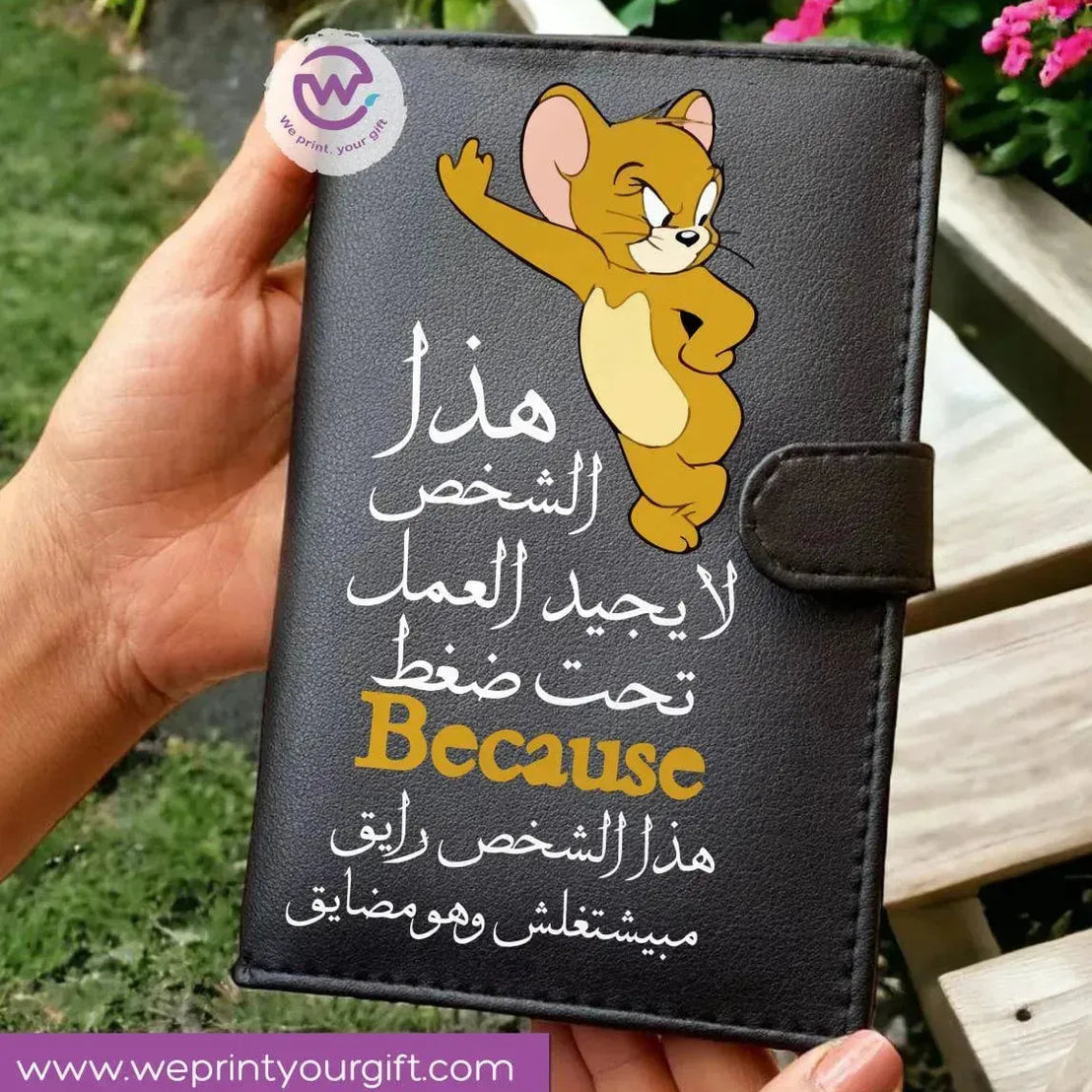 Leather wallet for women - Comics A - WE PRINT