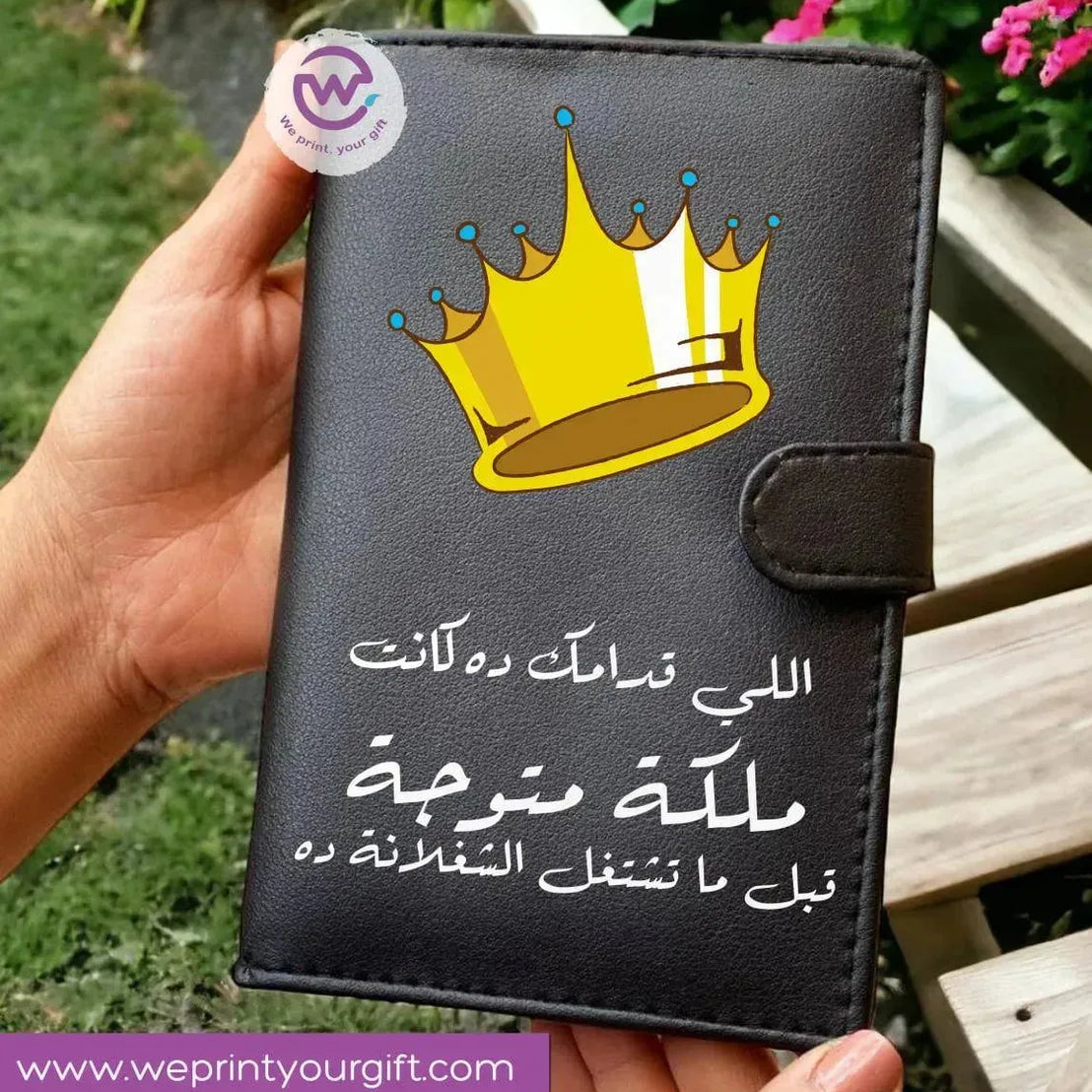 Leather wallet for women - Comics A - WE PRINT