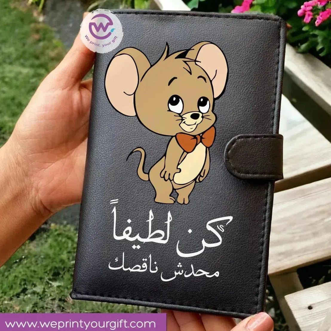 Leather wallet for women - Comics A - WE PRINT