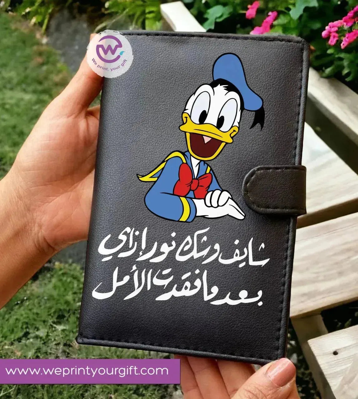 Leather wallet for women - Comics A - WE PRINT