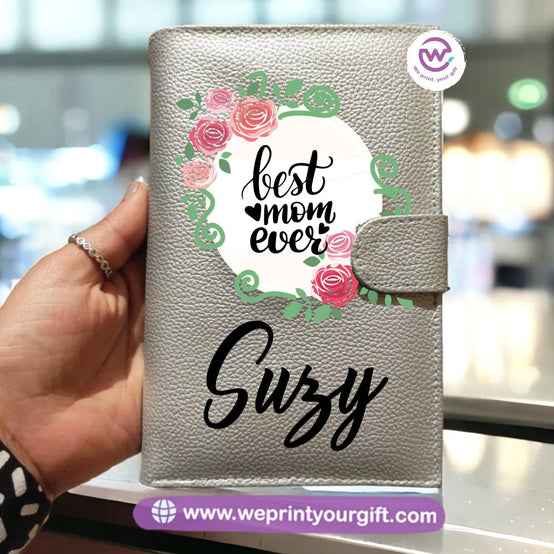 Leather Wallet for Women- Mom designs - WE PRINT