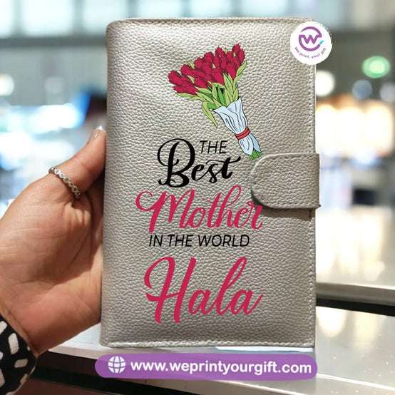 Leather Wallet for Women- Mom designs - WE PRINT