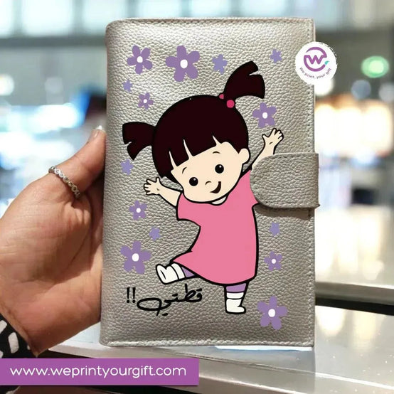 Leather wallet for women -Monster INC. - WE PRINT