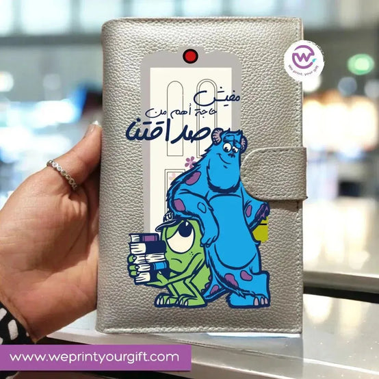 Leather wallet for women -Monster INC. - WE PRINT
