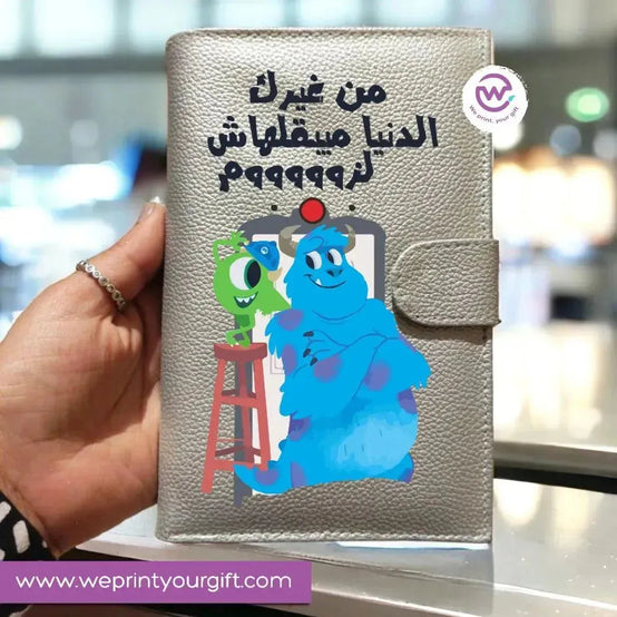 Leather wallet for women -Monster INC. - WE PRINT