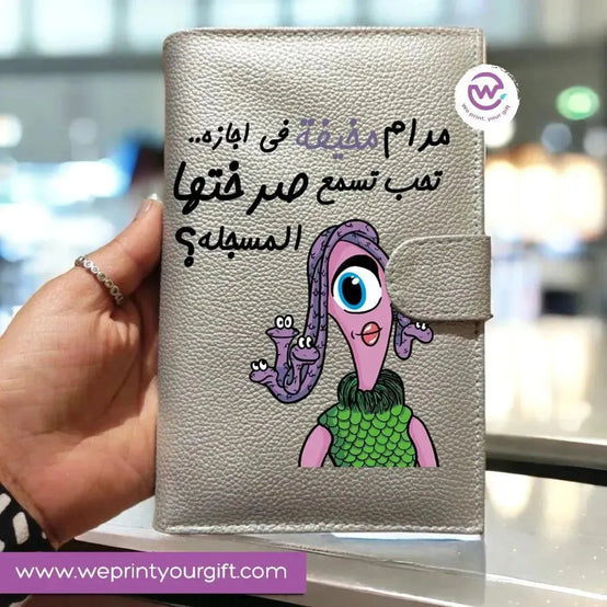 Leather wallet for women -Monster INC. - WE PRINT