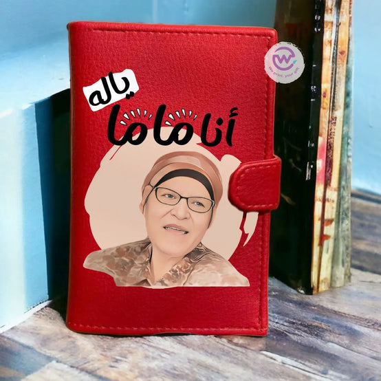 Leather Wallet for Women-Mother’s Day- Comic - WE PRINT