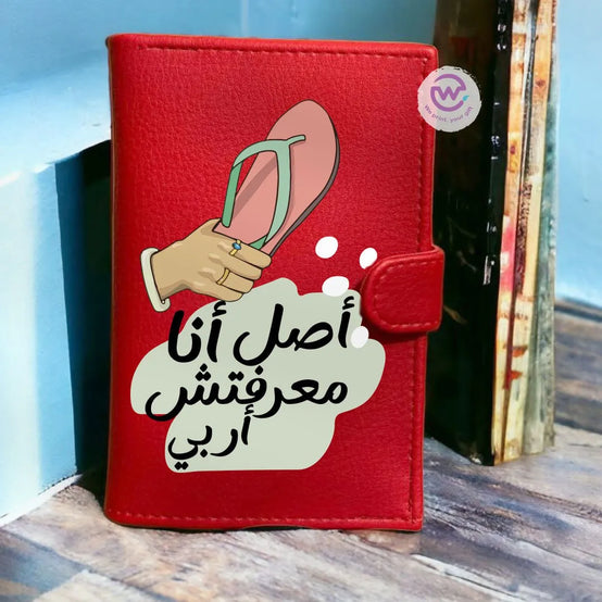 Leather Wallet for Women-Mother’s Day- Comic - WE PRINT