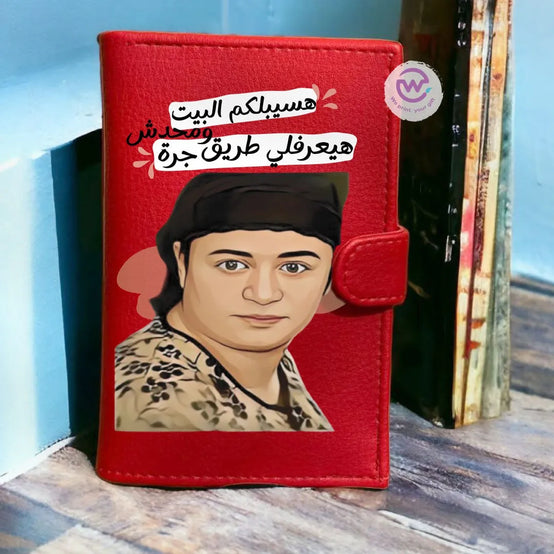 Leather Wallet for Women-Mother’s Day- Comic - WE PRINT