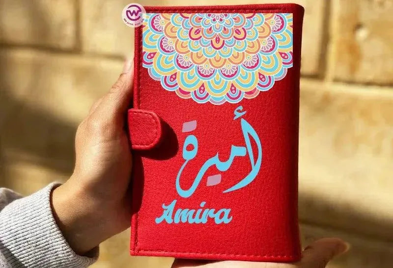 leather wallet for women-Names-A - WE PRINT