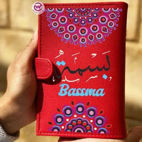 leather wallet for women-Names-A - WE PRINT