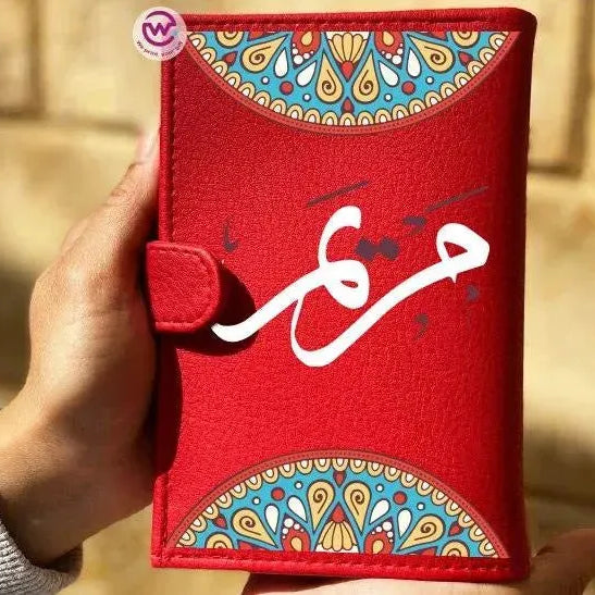 leather wallet for women-Names-A - WE PRINT