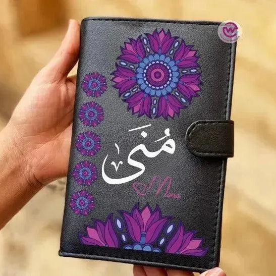 leather wallet for women -Names-B - WE PRINT