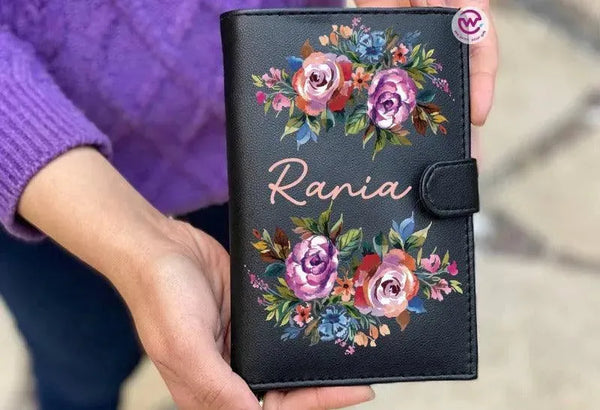 leather wallet for women -Names-C - WE PRINT