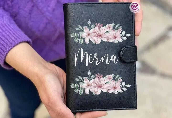 leather wallet for women -Names-C - WE PRINT