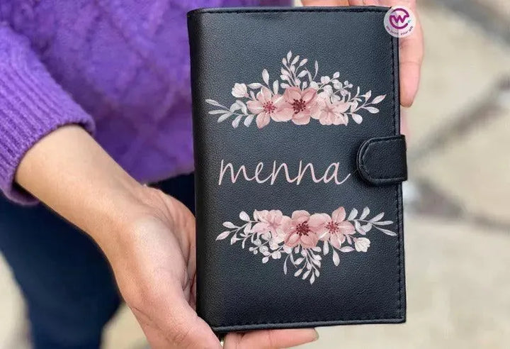 leather wallet for women -Names-C - WE PRINT