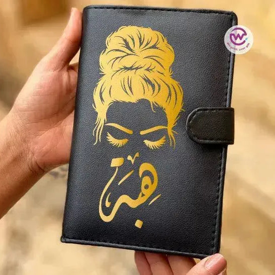 leather wallet for women -Names-D - WE PRINT