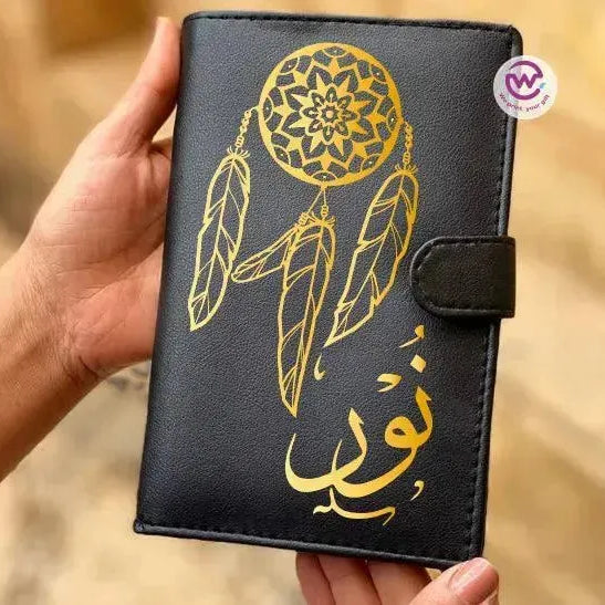 leather wallet for women -Names-D - WE PRINT