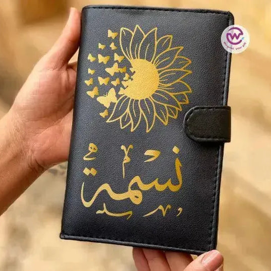 leather wallet for women -Names-D - WE PRINT