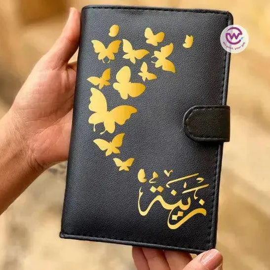 leather wallet for women -Names-D - WE PRINT